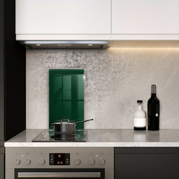 Zaščitna steklena plošča za štedilnik Zelena barva