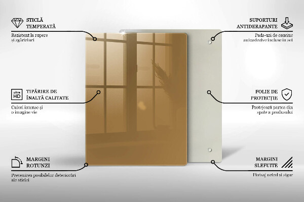 Zaščitna plošča za štedilnik Bež barva