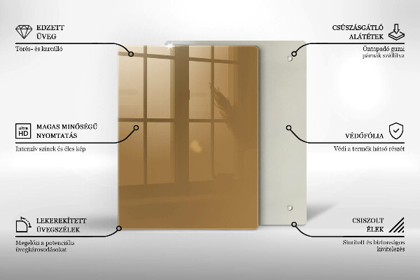 Zaščitna plošča za štedilnik Bež barva