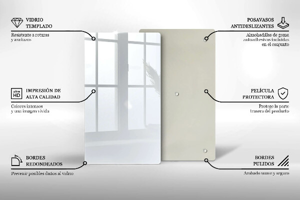 Zaščitna plošča za štedilnik Bela barva