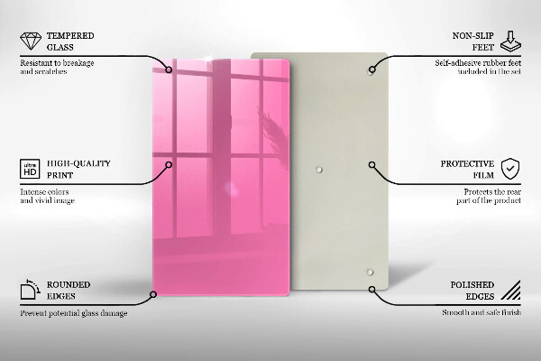 Zaščitna plošča za štedilnik Roza barva