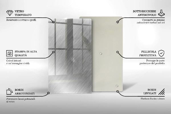 Zaščitna steklena plošča za štedilnik Kovinska tekstura ozadja