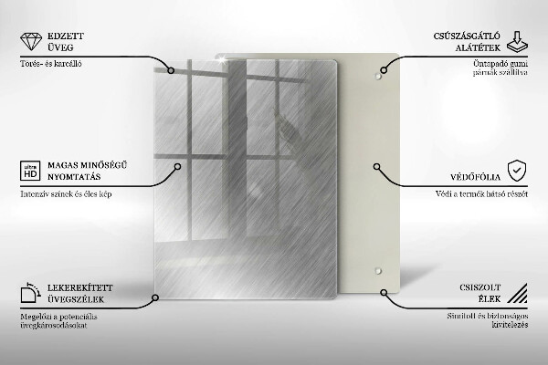 Zaščitna steklena plošča za štedilnik Kovinska tekstura ozadja