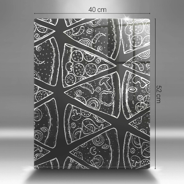 Zaščitna steklena plošča za štedilnik Ilustracija pice