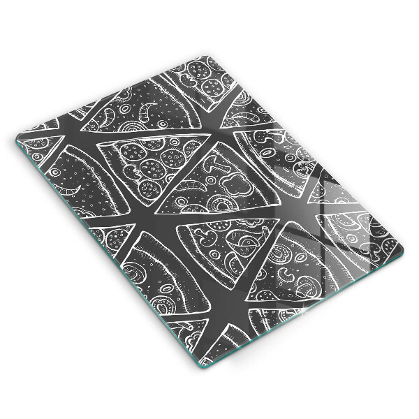 Zaščitna steklena plošča za štedilnik Ilustracija pice