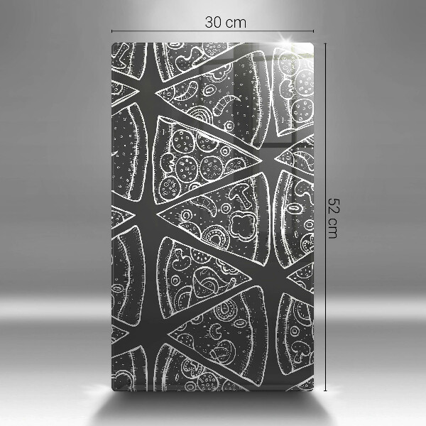 Zaščitna steklena plošča za štedilnik Ilustracija pice