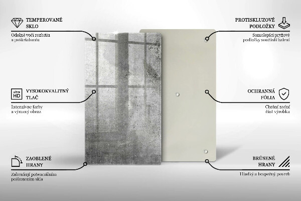 Zaščitna plošča za štedilnik Tekstura betona