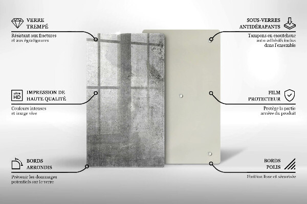 Zaščitna plošča za štedilnik Tekstura betona