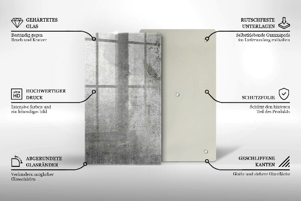 Zaščitna plošča za štedilnik Tekstura betona