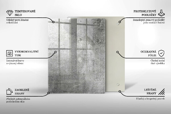 Zaščitna plošča za štedilnik Tekstura betona