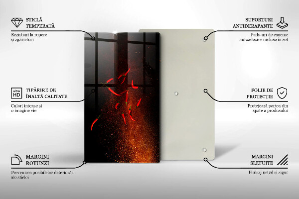 Zaščitna plošča za štedilnik Pekoče čili paprike