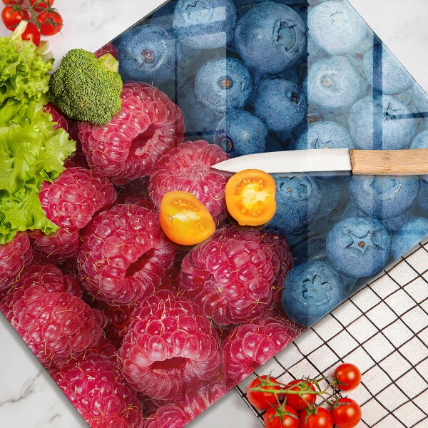 Zaščitna plošča za štedilnik Plodovi malin in borovnic