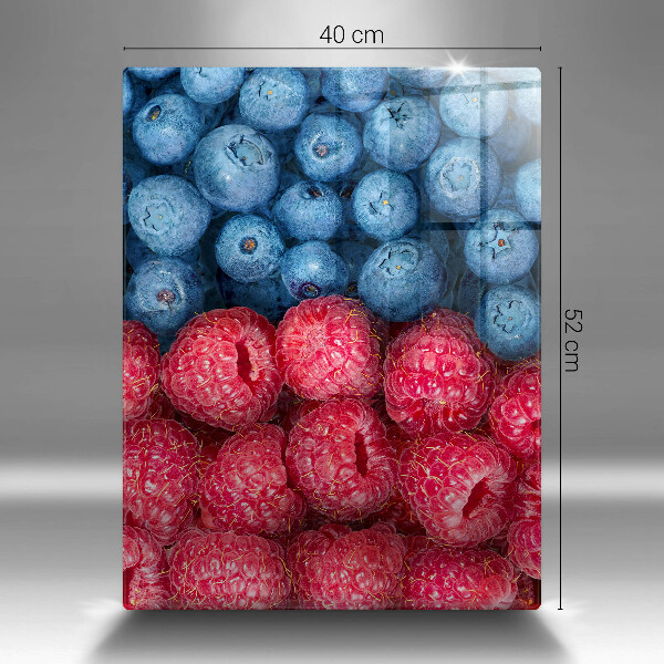 Zaščitna plošča za štedilnik Plodovi malin in borovnic