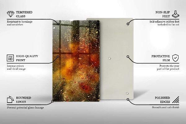 Zaščitna plošča za štedilnik Pisane začimbe