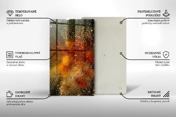 Zaščitna plošča za štedilnik Pisane začimbe