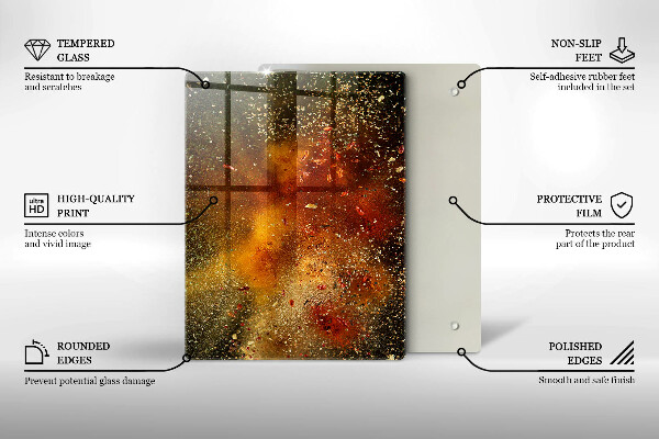 Zaščitna plošča za štedilnik Pisane začimbe