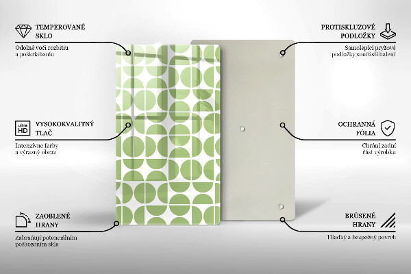 Zaščitna plošča za štedilnik Vzorec boho oblik