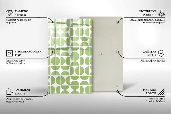 Zaščitna plošča za štedilnik Vzorec boho oblik