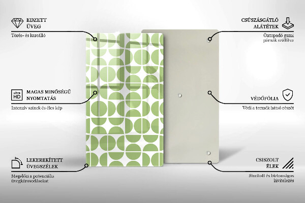 Zaščitna plošča za štedilnik Vzorec boho oblik