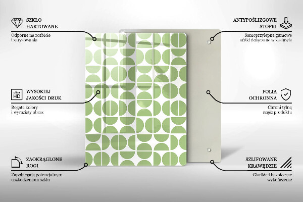 Zaščitna plošča za štedilnik Vzorec boho oblik