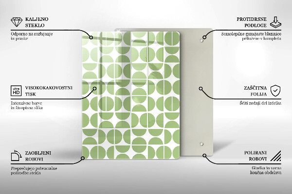 Zaščitna plošča za štedilnik Vzorec boho oblik