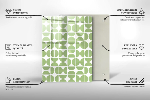 Zaščitna plošča za štedilnik Vzorec boho oblik