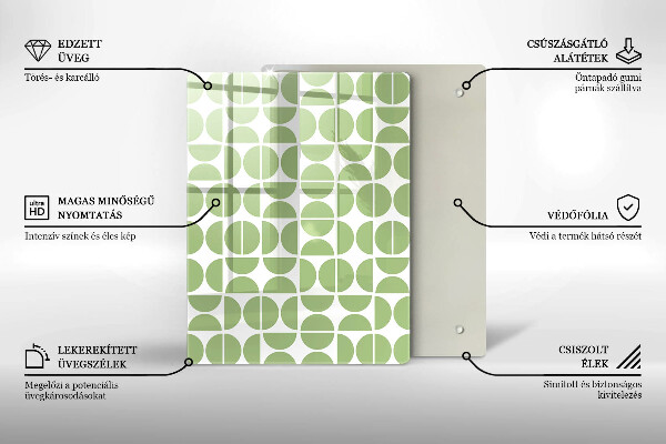 Zaščitna plošča za štedilnik Vzorec boho oblik