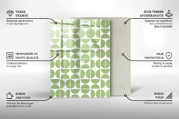 Zaščitna plošča za štedilnik Vzorec boho oblik