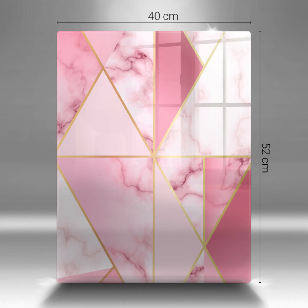 Zaščitna plošča za štedilnik Geometrijski marmor