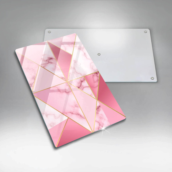 Zaščitna plošča za štedilnik Geometrijski marmor