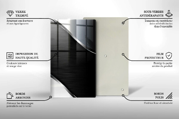 Zaščitna plošča za štedilnik Kovinska abstrakcija