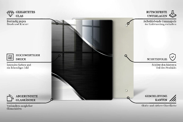 Zaščitna plošča za štedilnik Kovinska abstrakcija