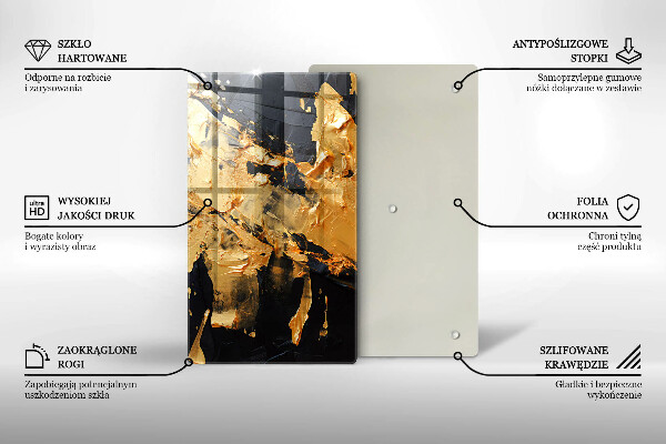 Zaščitna plošča za štedilnik Elegantna tekstura barve