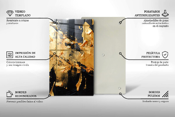 Zaščitna plošča za štedilnik Elegantna tekstura barve