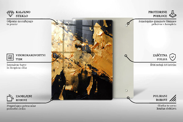 Zaščitna plošča za štedilnik Elegantna tekstura barve