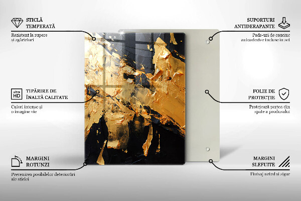 Zaščitna plošča za štedilnik Elegantna tekstura barve