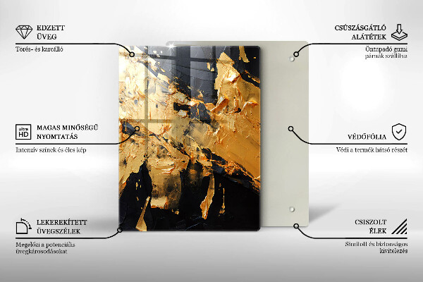 Zaščitna plošča za štedilnik Elegantna tekstura barve