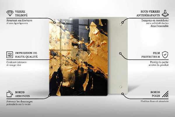 Zaščitna plošča za štedilnik Elegantna tekstura barve
