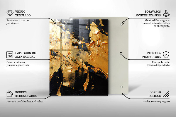 Zaščitna plošča za štedilnik Elegantna tekstura barve