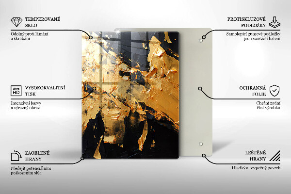 Zaščitna plošča za štedilnik Elegantna tekstura barve