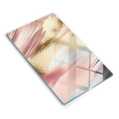 Zaščitna steklena plošča za štedilnik Pastelni madeži