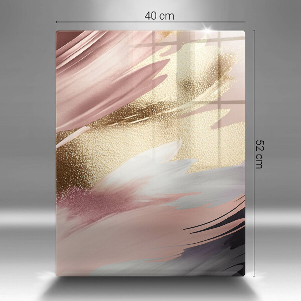 Zaščitna steklena plošča za štedilnik Pastelni madeži