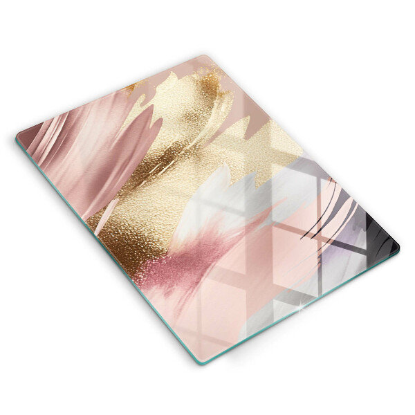 Zaščitna steklena plošča za štedilnik Pastelni madeži