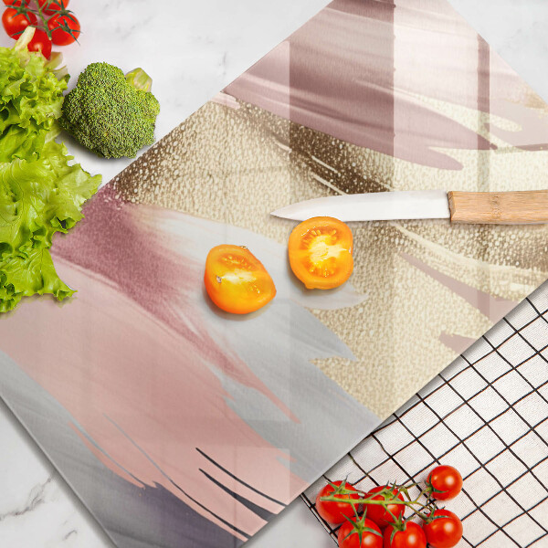 Zaščitna steklena plošča za štedilnik Pastelni madeži