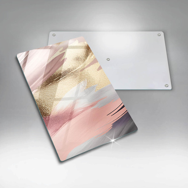 Zaščitna steklena plošča za štedilnik Pastelni madeži