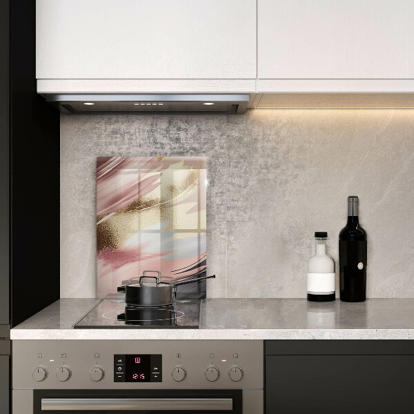 Zaščitna steklena plošča za štedilnik Pastelni madeži