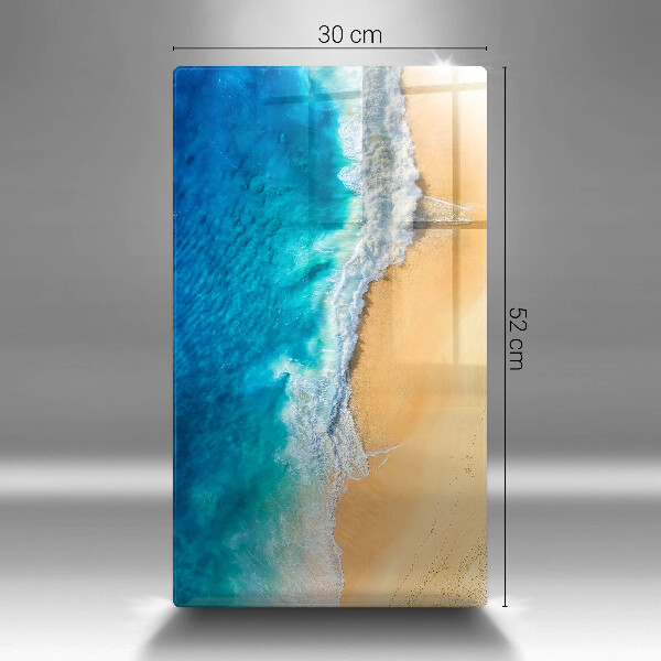 Zaščitna steklena plošča za štedilnik Plaža in morje