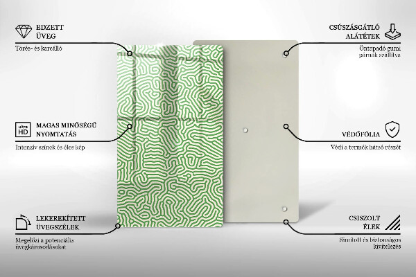 Zaščitna plošča za štedilnik Abstraktne črte
