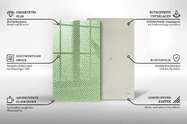 Zaščitna plošča za štedilnik Abstraktne črte