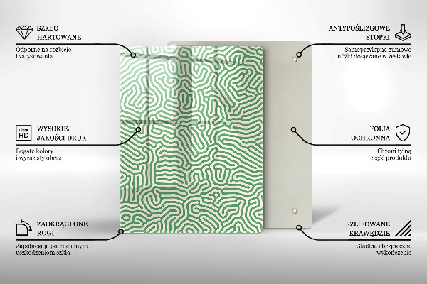 Zaščitna plošča za štedilnik Abstraktne črte